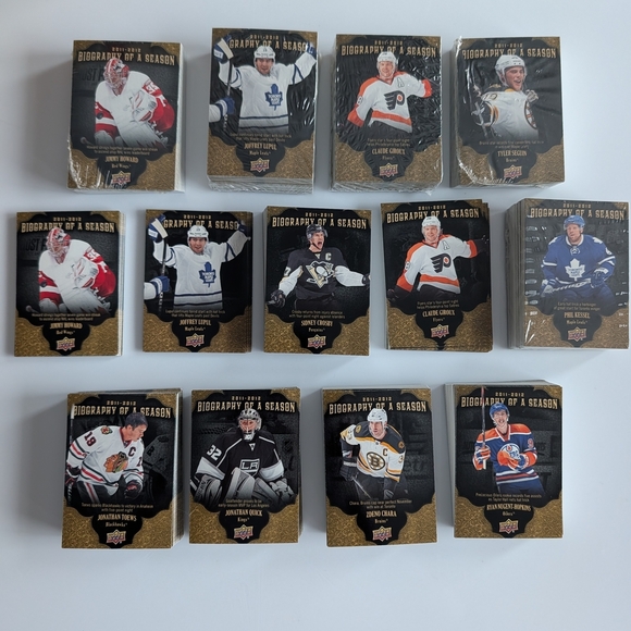 NHL Other - Huge Lot Biography of a Season Hockey Cards- 400+ Some Sealed- Crosby Mint